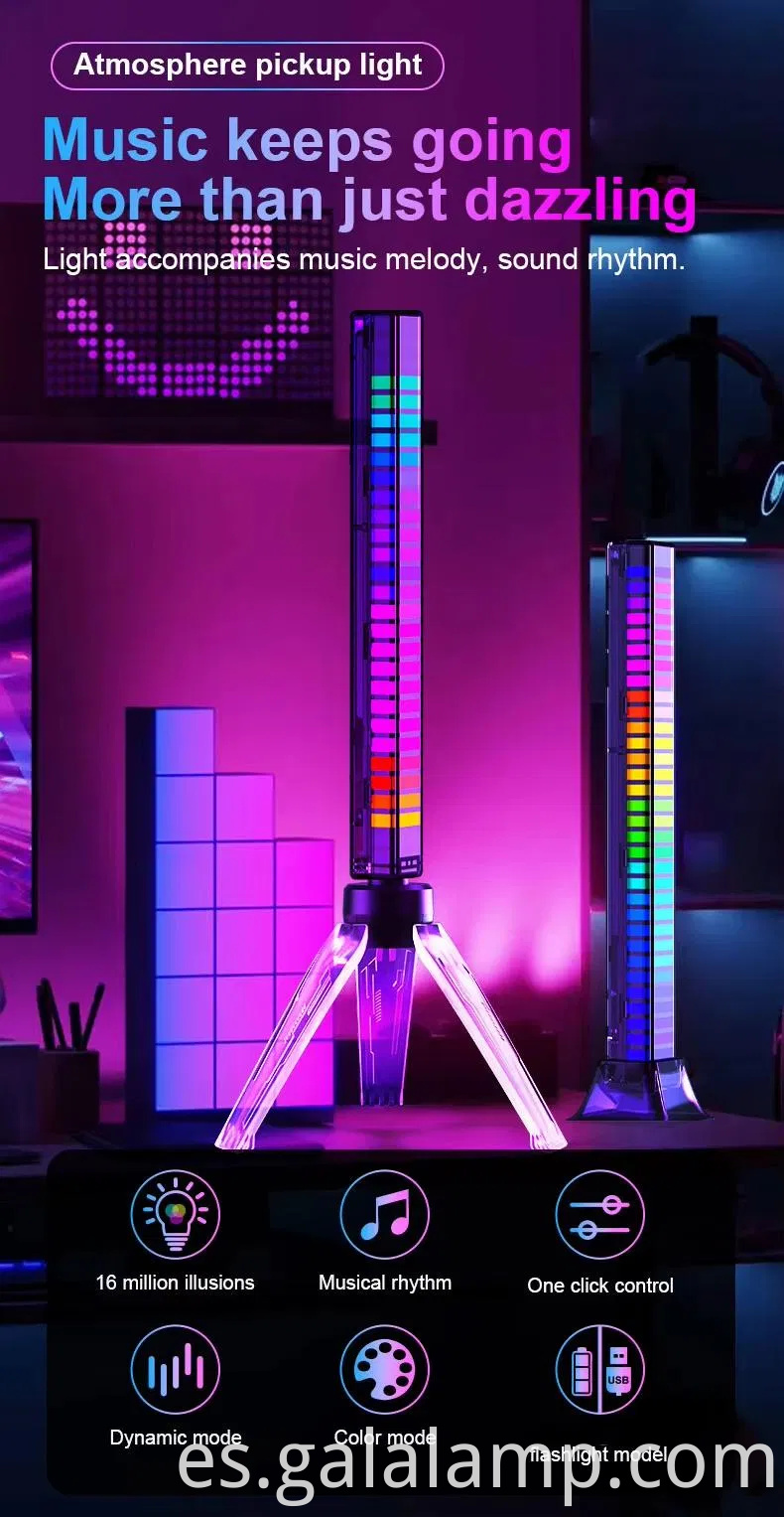 Luz ambiental de automóvil controlada por aplicaciones inteligentes con efectos de ritmo